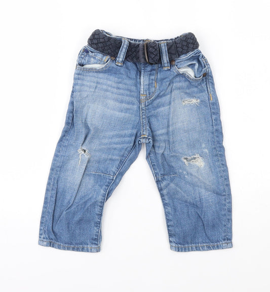 Gap Baby Blue    Jeans Size 12-18 Months  - distressed