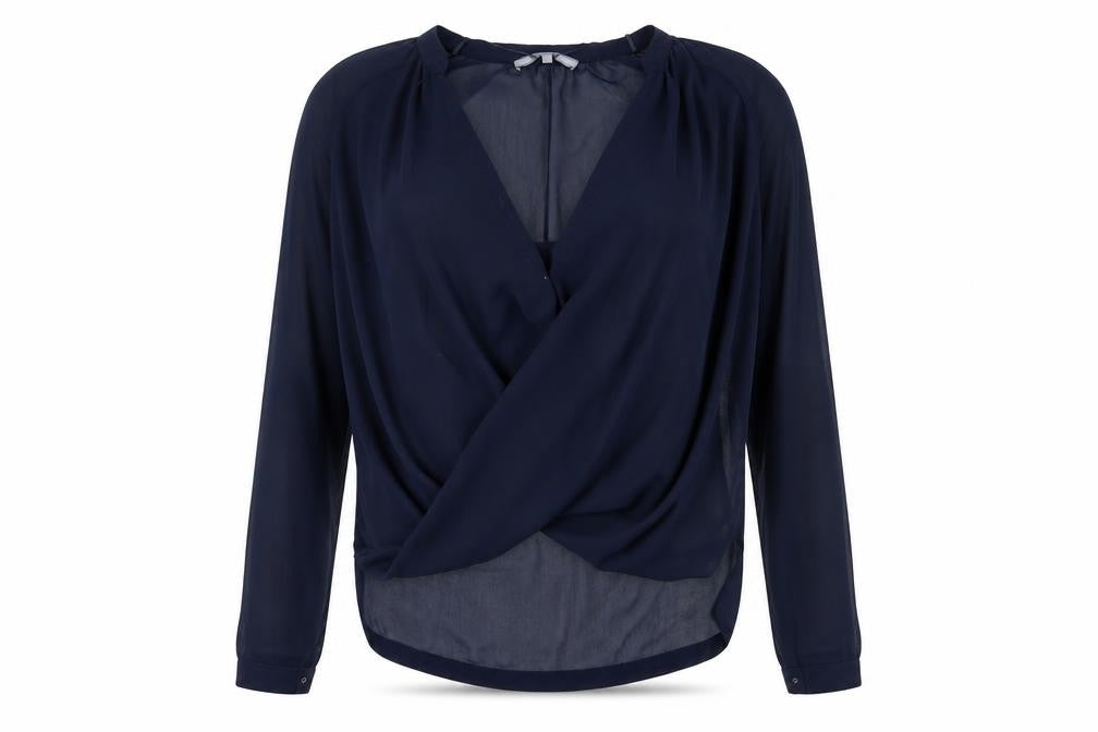 NEXT Womens Blue   Wrap Button-Up Size 12
