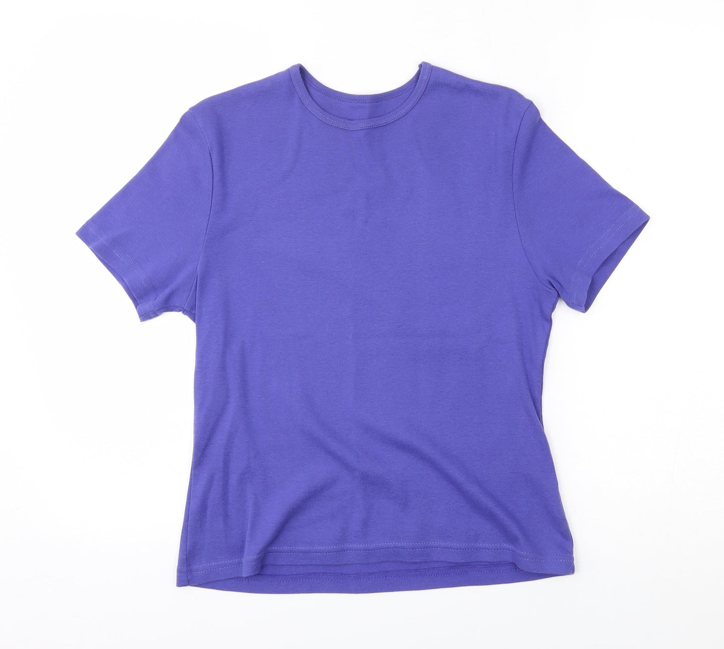 Preworn Womens Purple   Basic T-Shirt Size 12