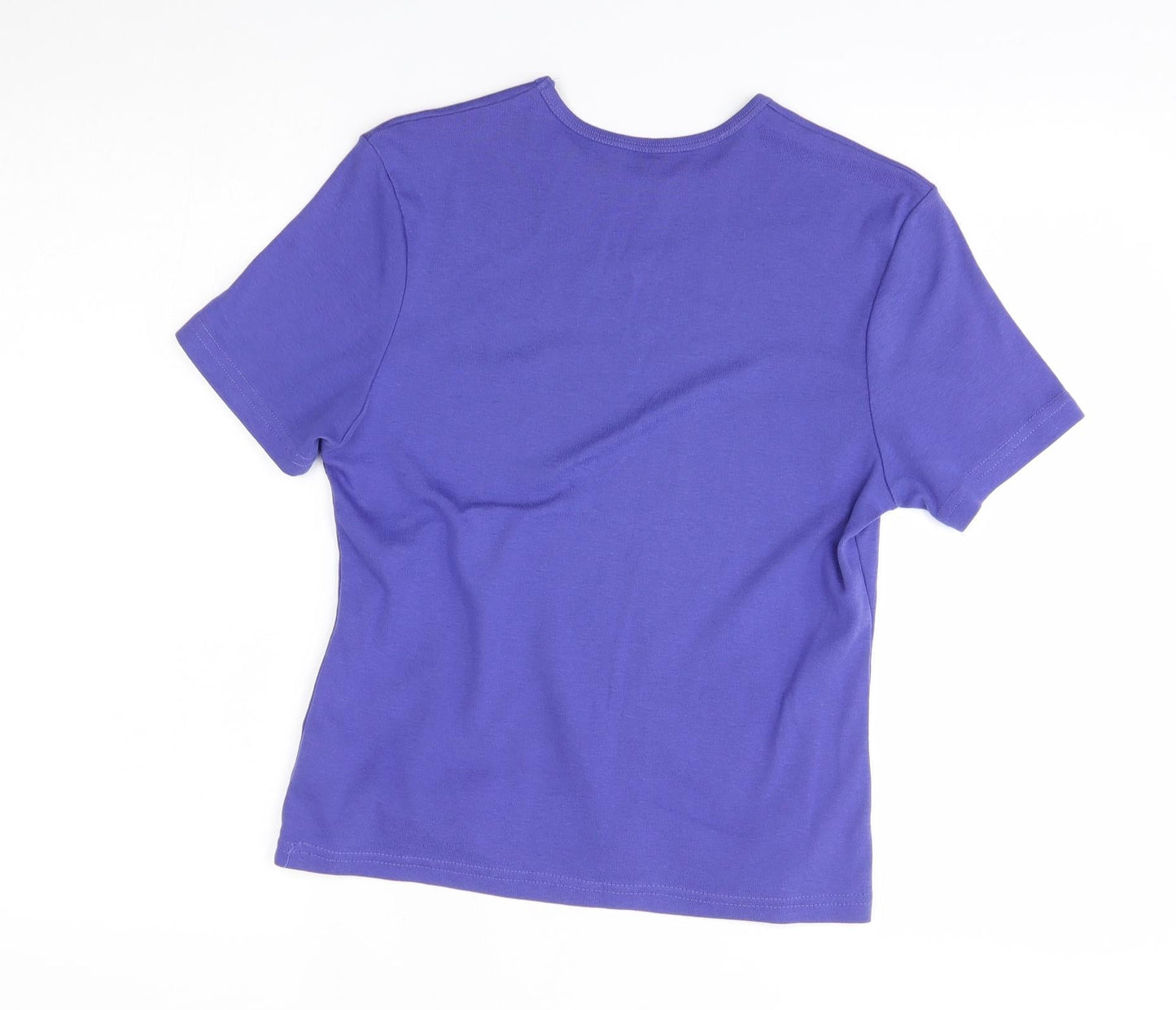 Preworn Womens Purple   Basic T-Shirt Size 12