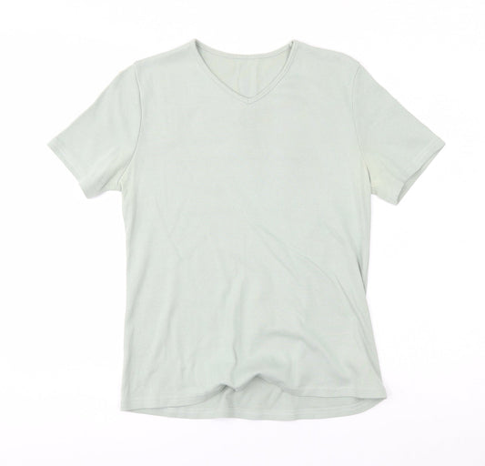 Preworn Womens Green   Basic T-Shirt Size 12