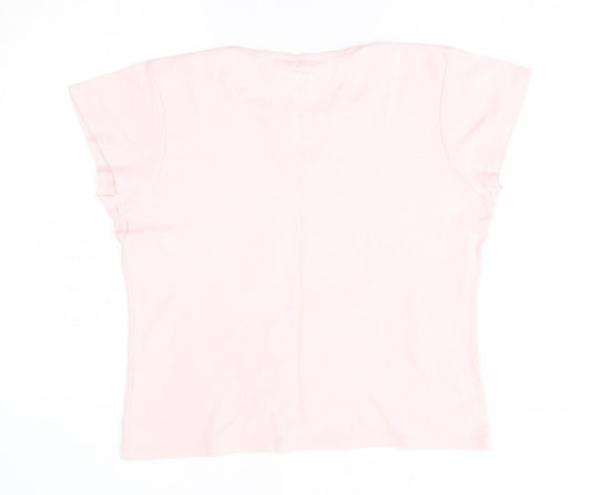 M&Co Womens Pink   Pullover Jumper Size L