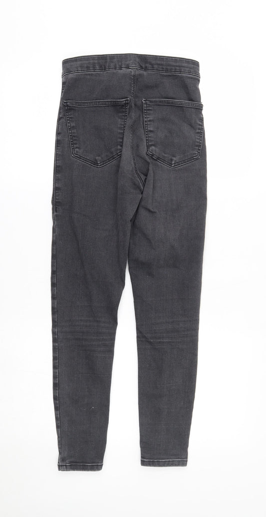Topshop Womens Grey   Skinny Jeans Size 28 in L30 in