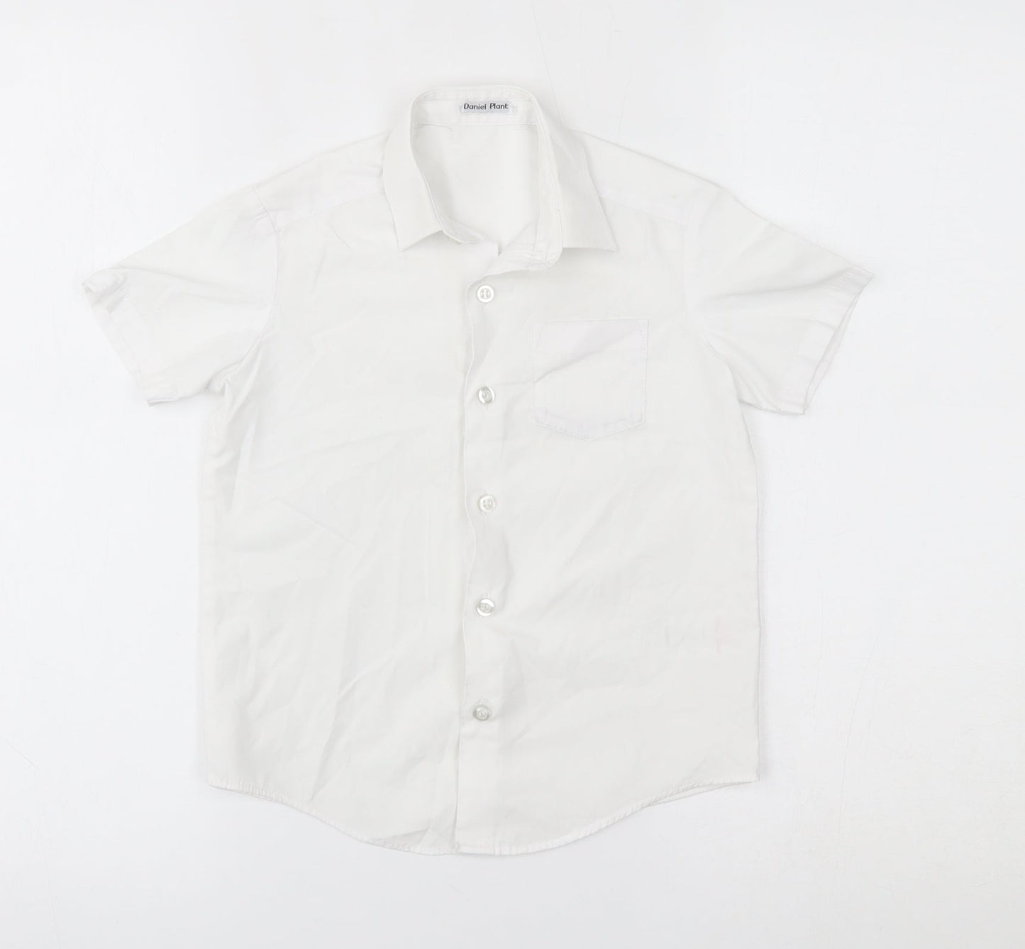 George Boys White   Basic Button-Up Size 4-5 Years