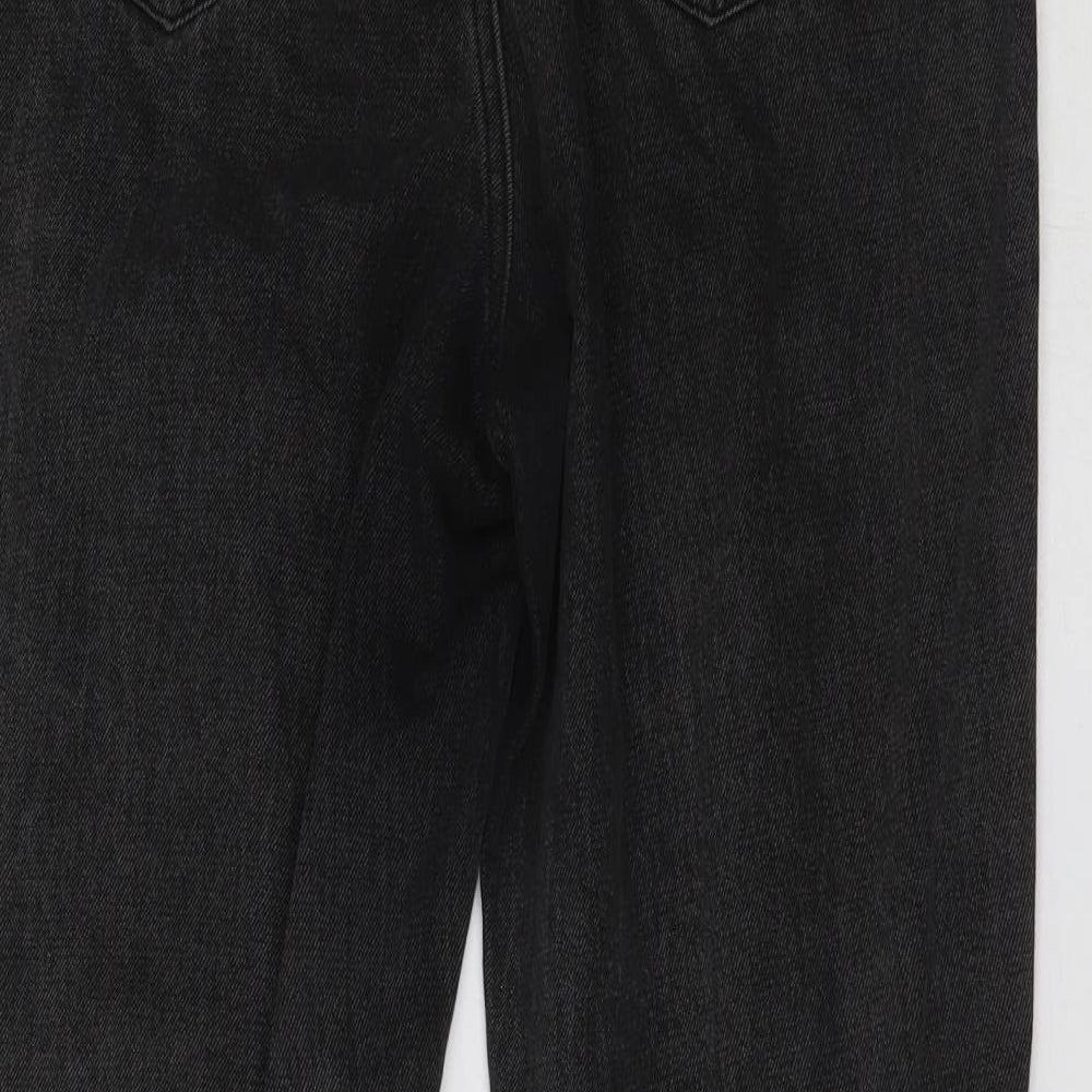 Missguided Womens Grey   Cropped Jeans Size 10 L26 in