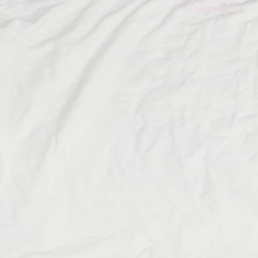 Matalan Girls White   Basic T-Shirt Size 12 Years  - Unicorn
