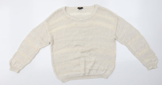H&M Womens Ivory   Pullover Jumper Size L