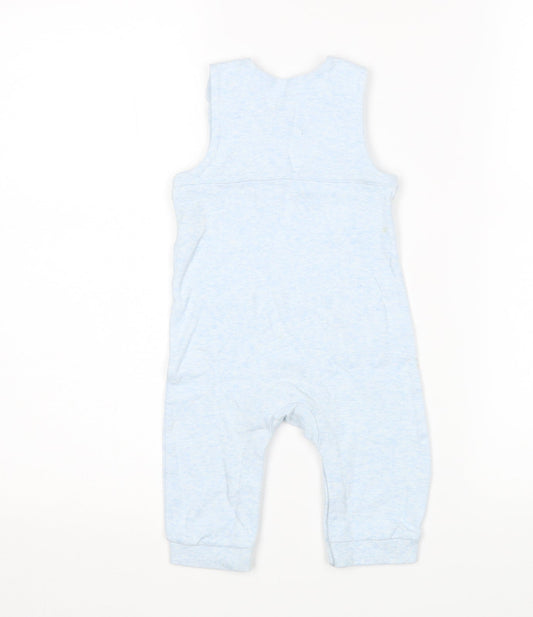 M&S Boys Blue   Dungaree One-Piece Size 6-9 Months
