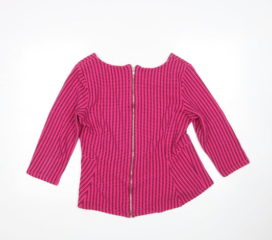 NEXT Womens Multicoloured Polka Dot  Full Zip Jumper Size 14