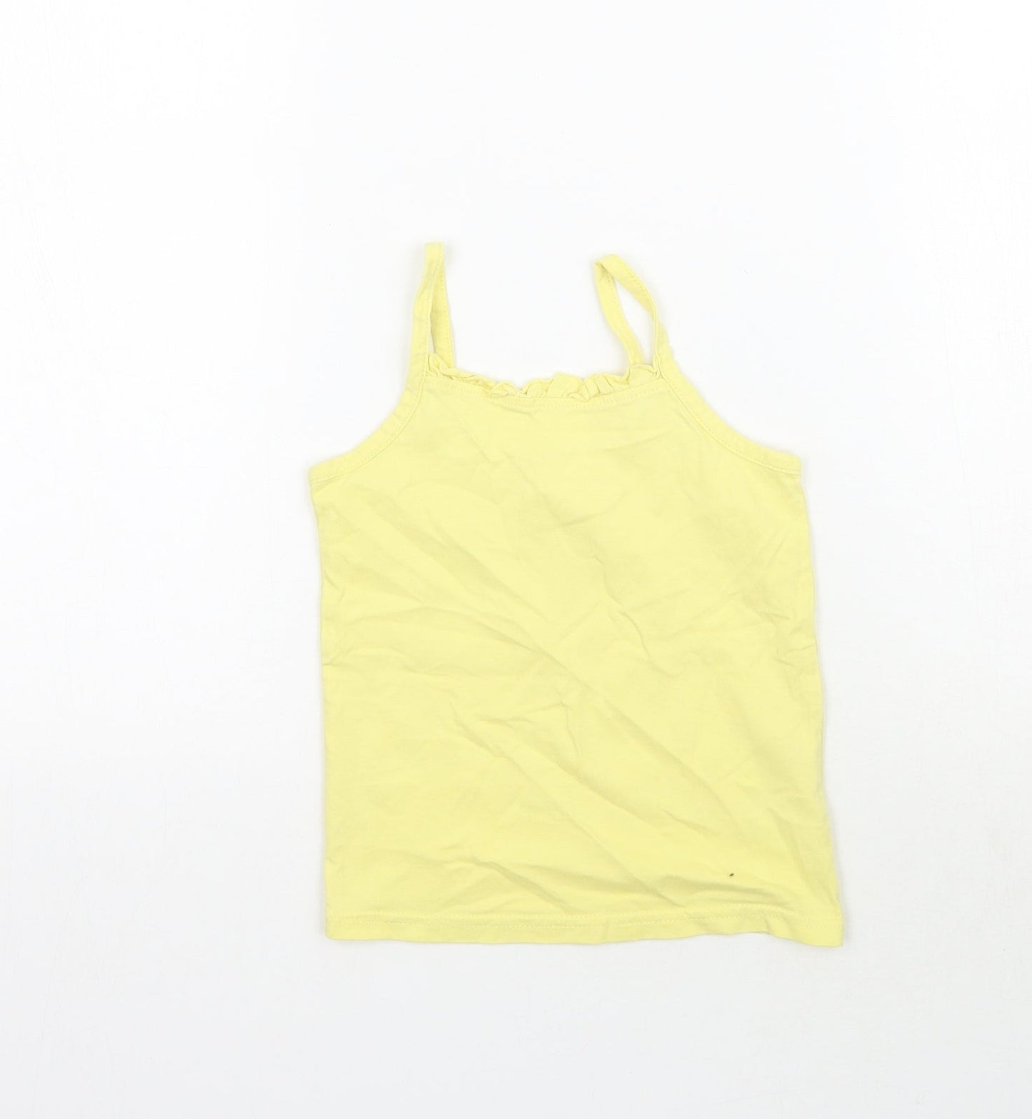 Matalan Girls Yellow   Basic Tank Size 4-5 Years