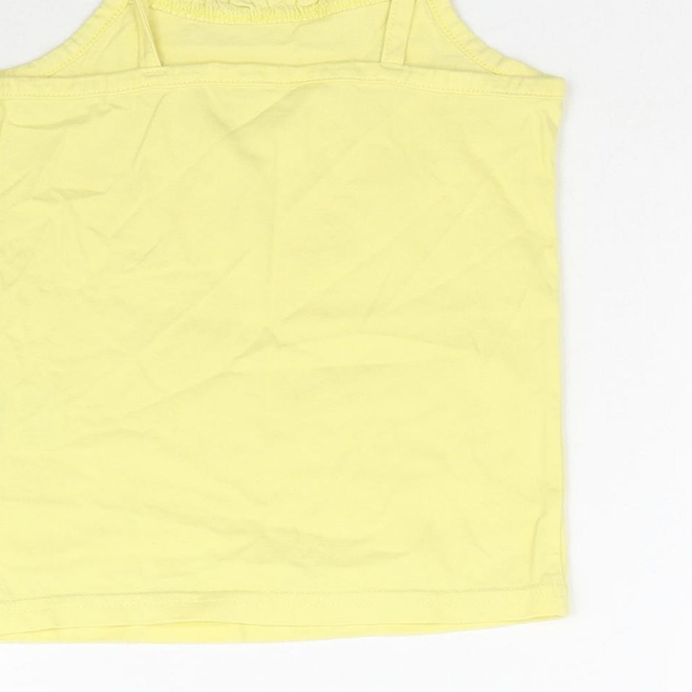 Matalan Girls Yellow   Basic Tank Size 4-5 Years