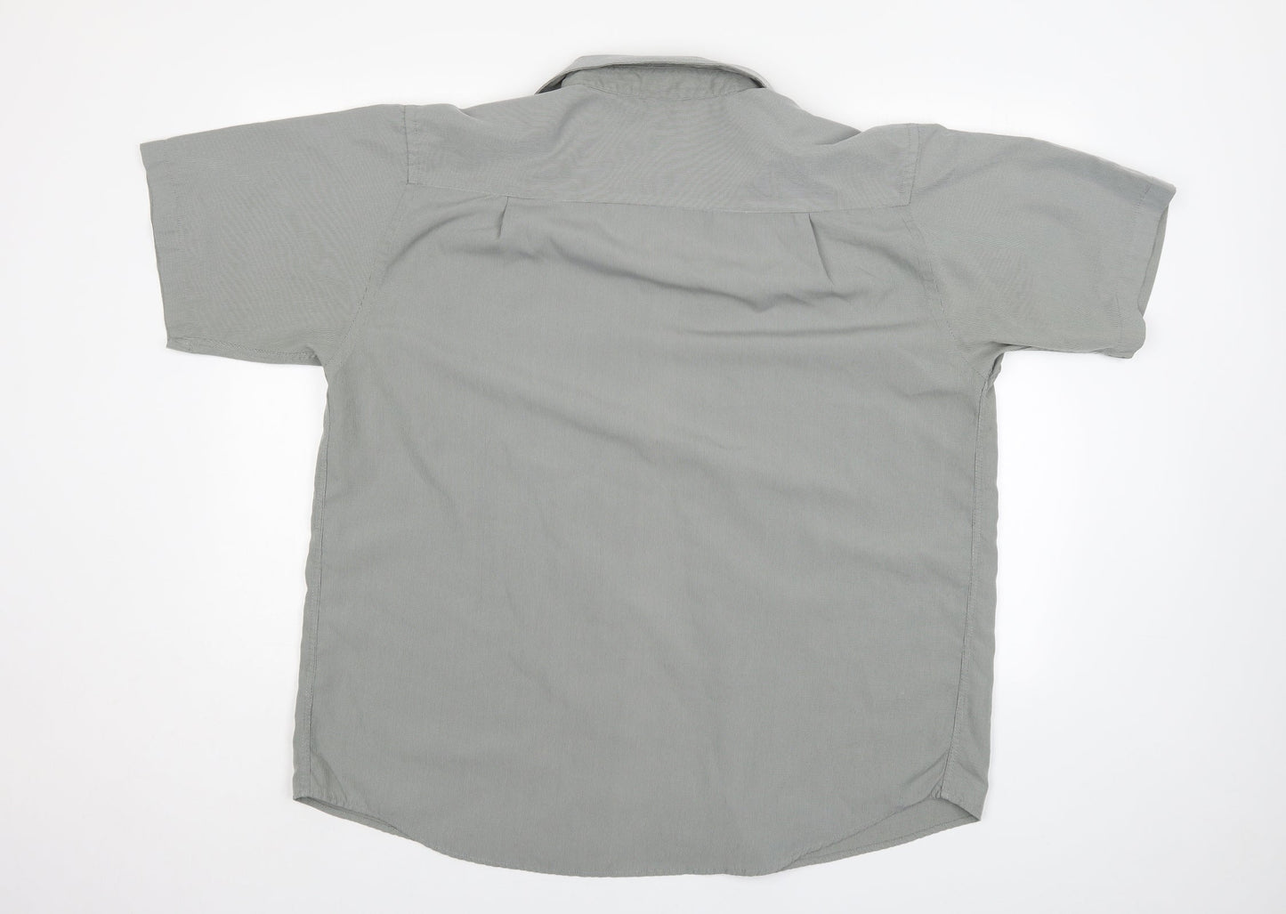 EWM Mens Grey    Button-Up Size L