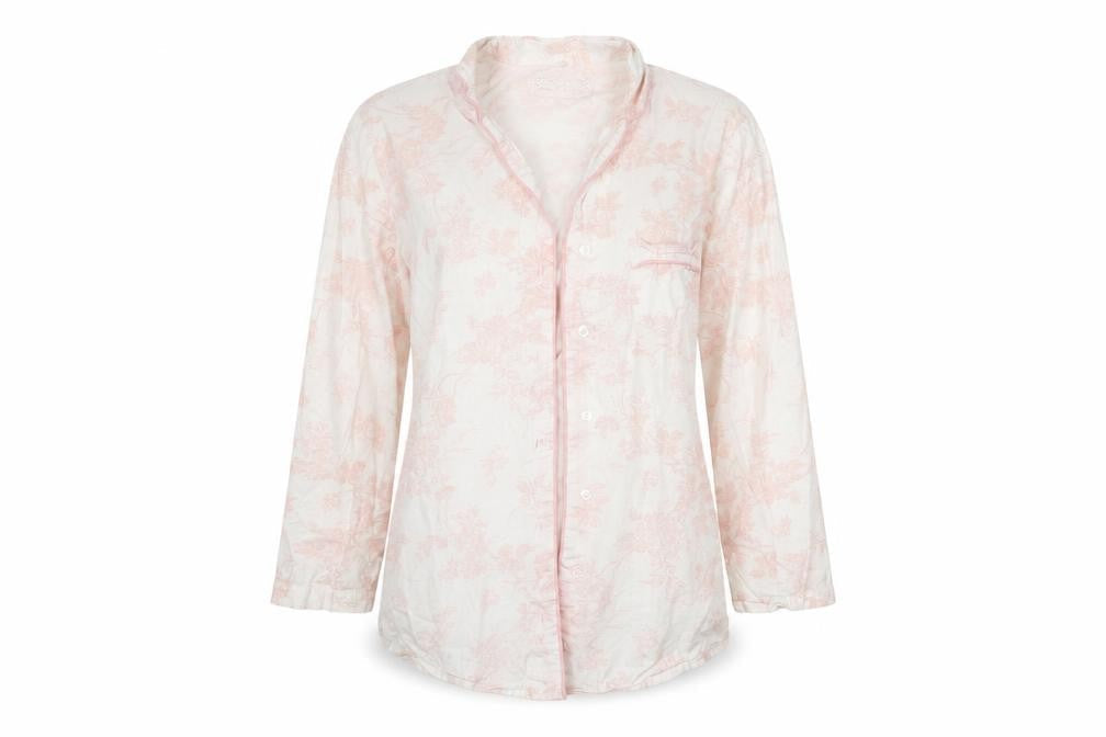 M&Co Womens Pink Floral  Top Nightshirt Size 12