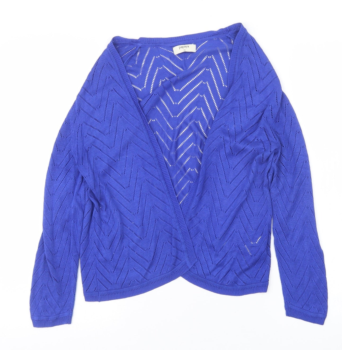 Papaya Womens Blue   Cardigan Jumper Size 12