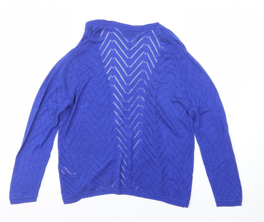 Papaya Womens Blue   Cardigan Jumper Size 12