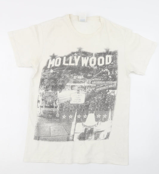 Delta Mens White    T-Shirt Size S