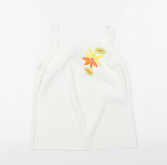 Joseph A. Womens White   Basic Tank Size M