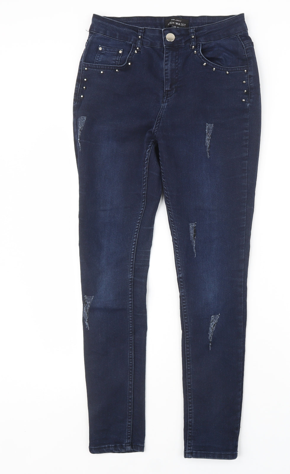 Select Womens Blue  Denim Straight Jeans Size 10 L27 in