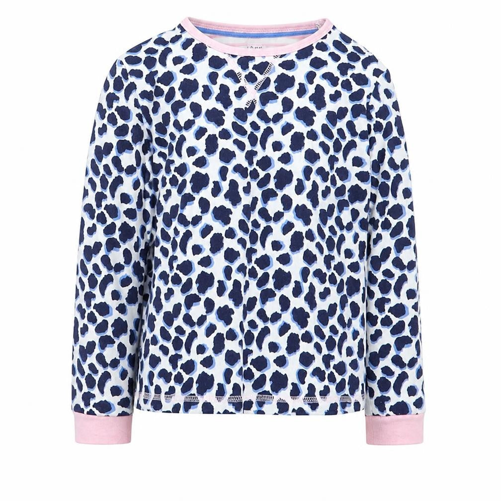 John Lewis Girls Blue Animal Print  Top Pyjama Top Size 6 Years
