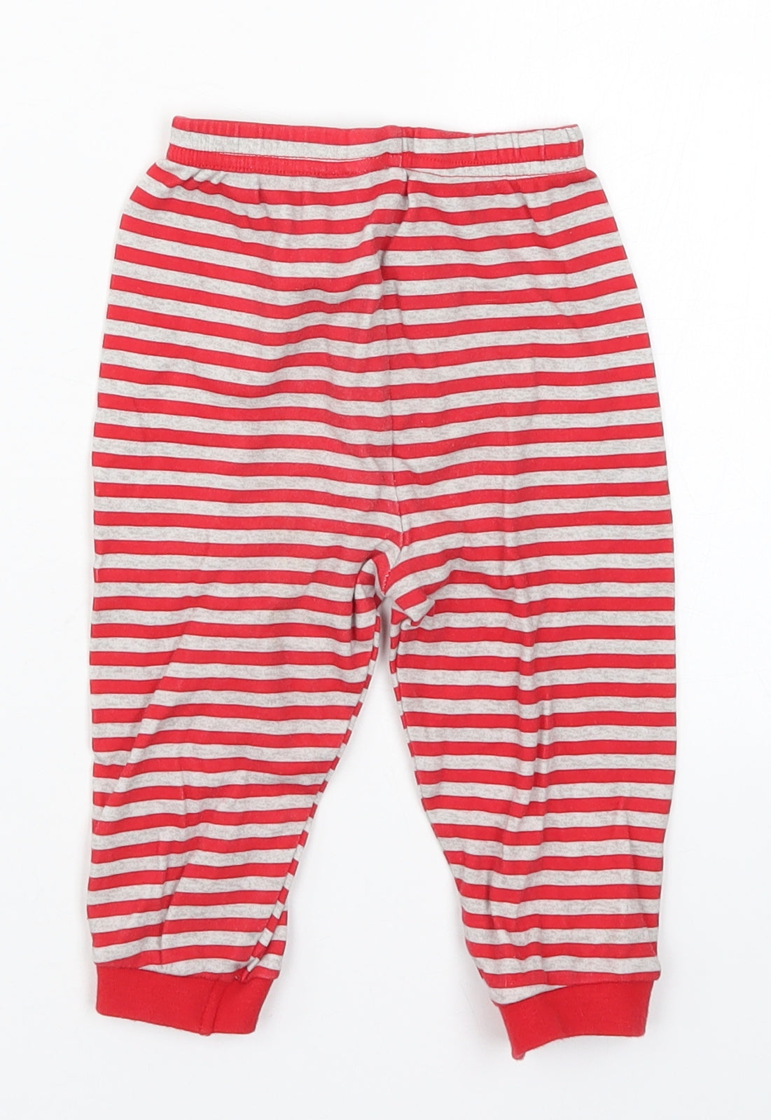 George Baby Red Striped  Sweatpants Trousers Size 12-18 Months  - Pyjama Pants