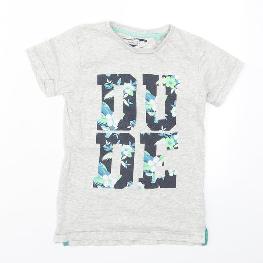 NEXT Boys Grey   Basic T-Shirt Size 5-6 Years  - Dude