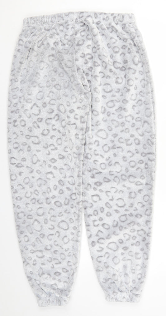 B&M Womens Grey Animal Print  Trousers  Size 16 L28 in - Pyjama Pants