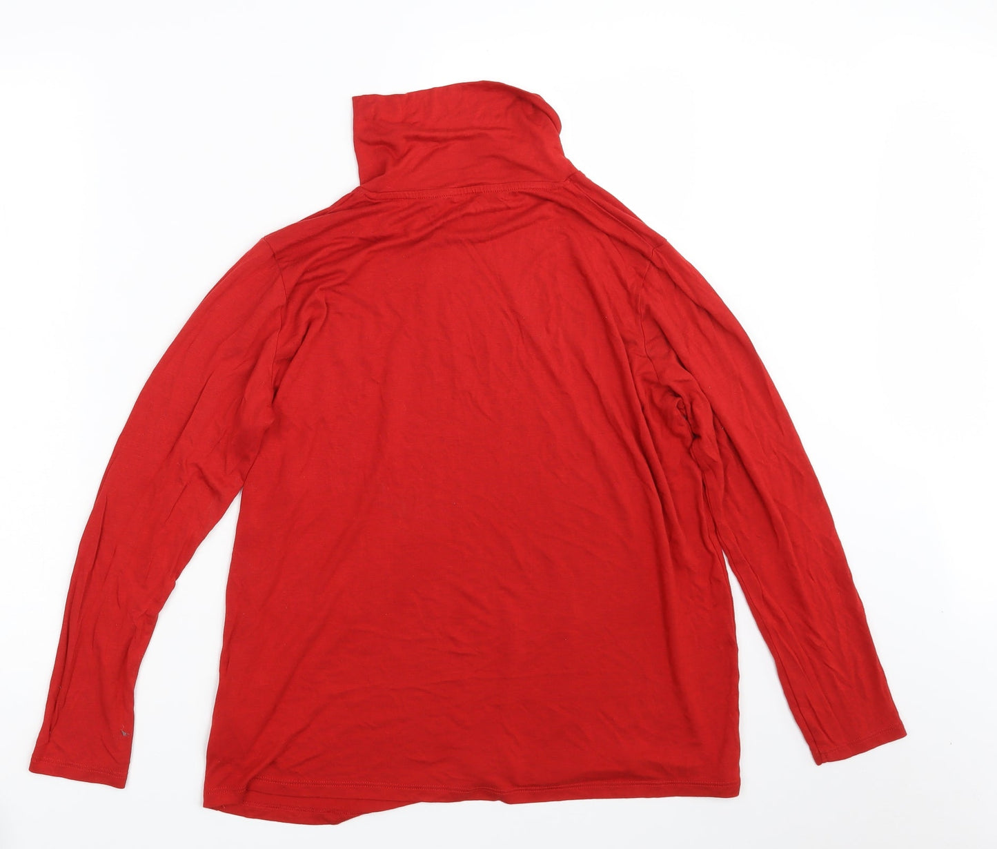 M&S Womens Red   Basic T-Shirt Size 14