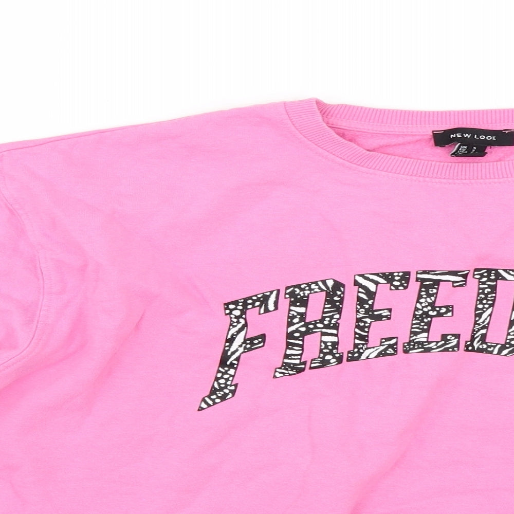 New Look Womens Pink   Pullover Jumper Size S
