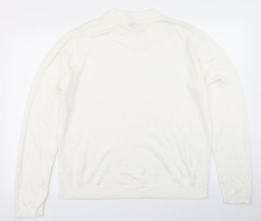 Originals Womens White  Knit Pullover Jumper Size 16