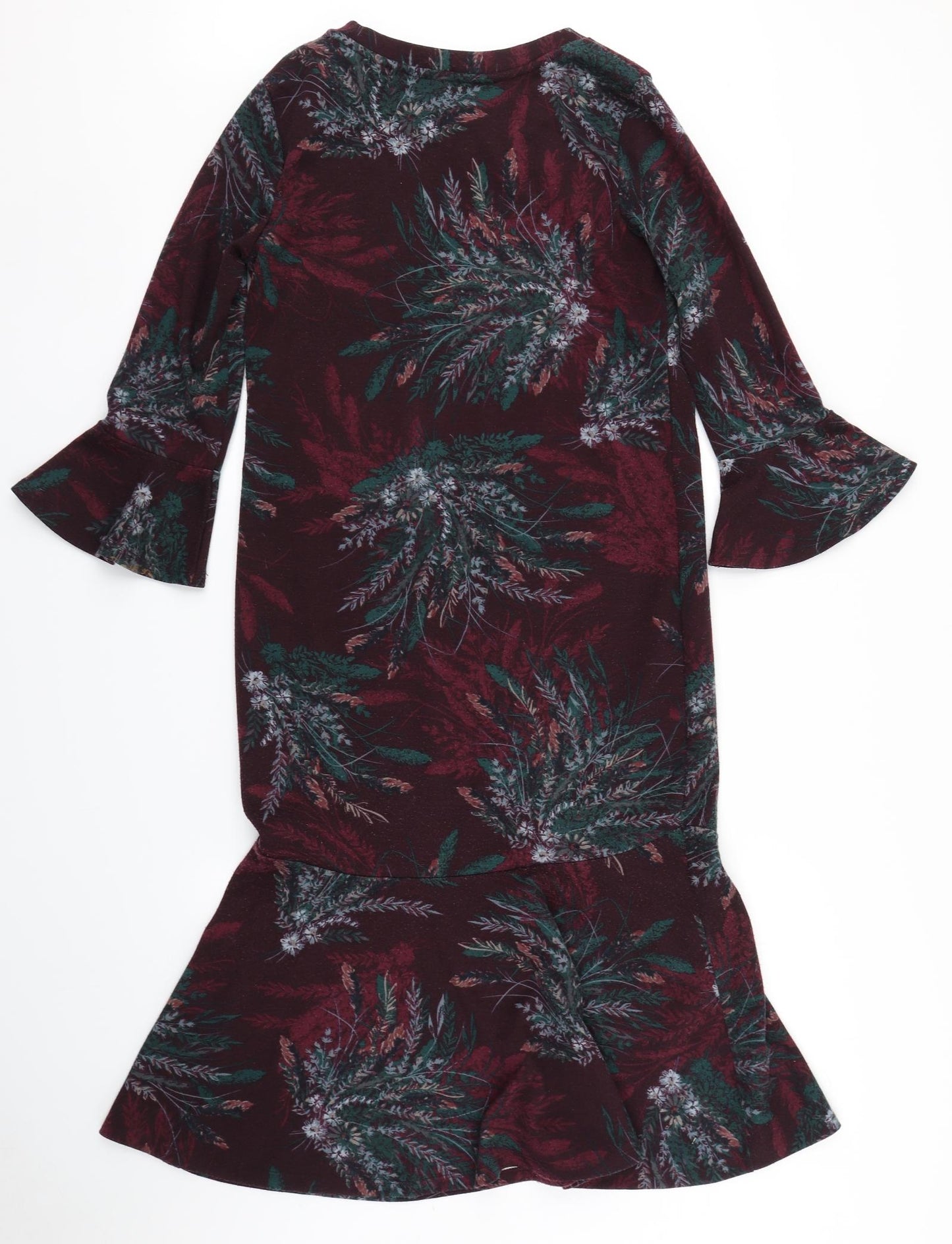 NEXT Womens Purple Floral  Mermaid  Size 8
