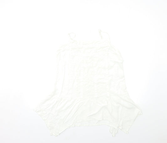 Matalan Womens White   Basic Tank Size 14