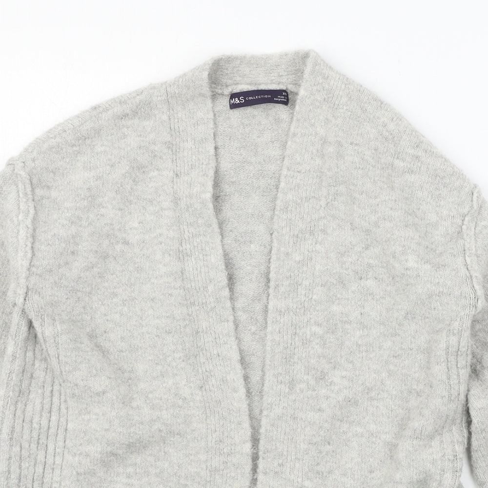 Marks and Spencer Womens Grey  Knit Cardigan Jumper Size XS