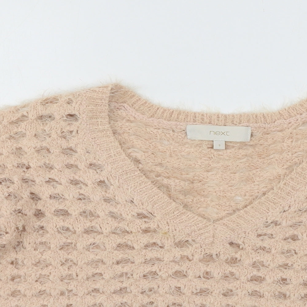 NEXT Womens Pink  Knit Pullover Jumper Size S