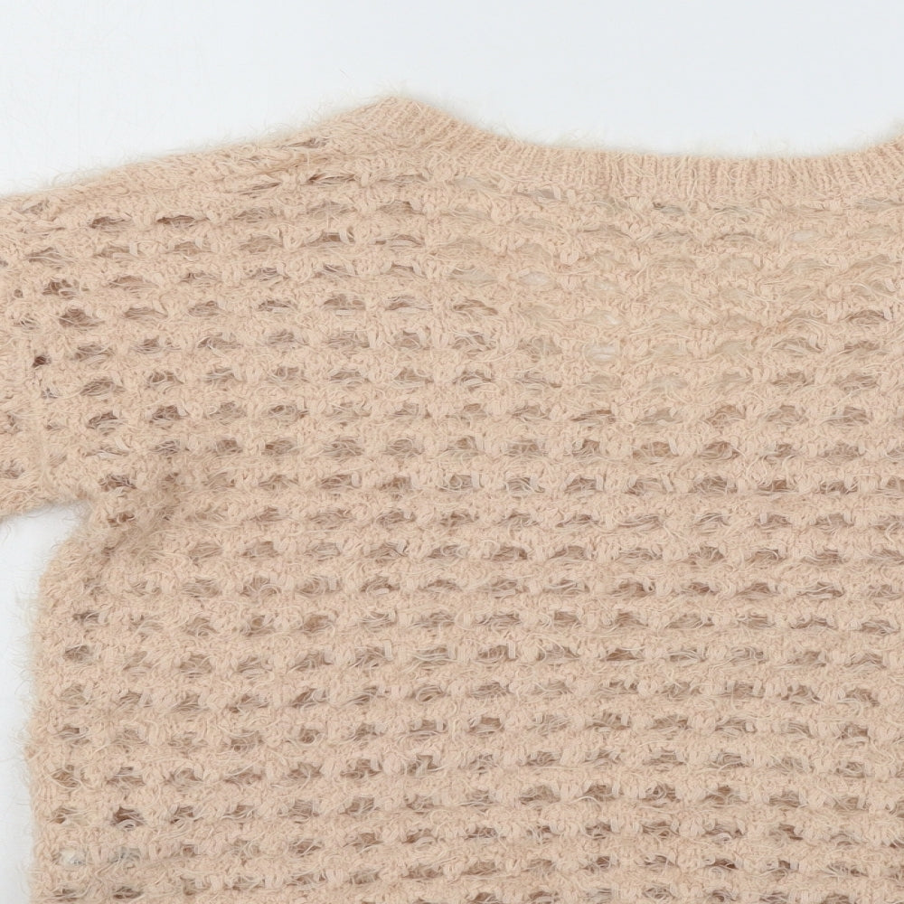 NEXT Womens Pink  Knit Pullover Jumper Size S