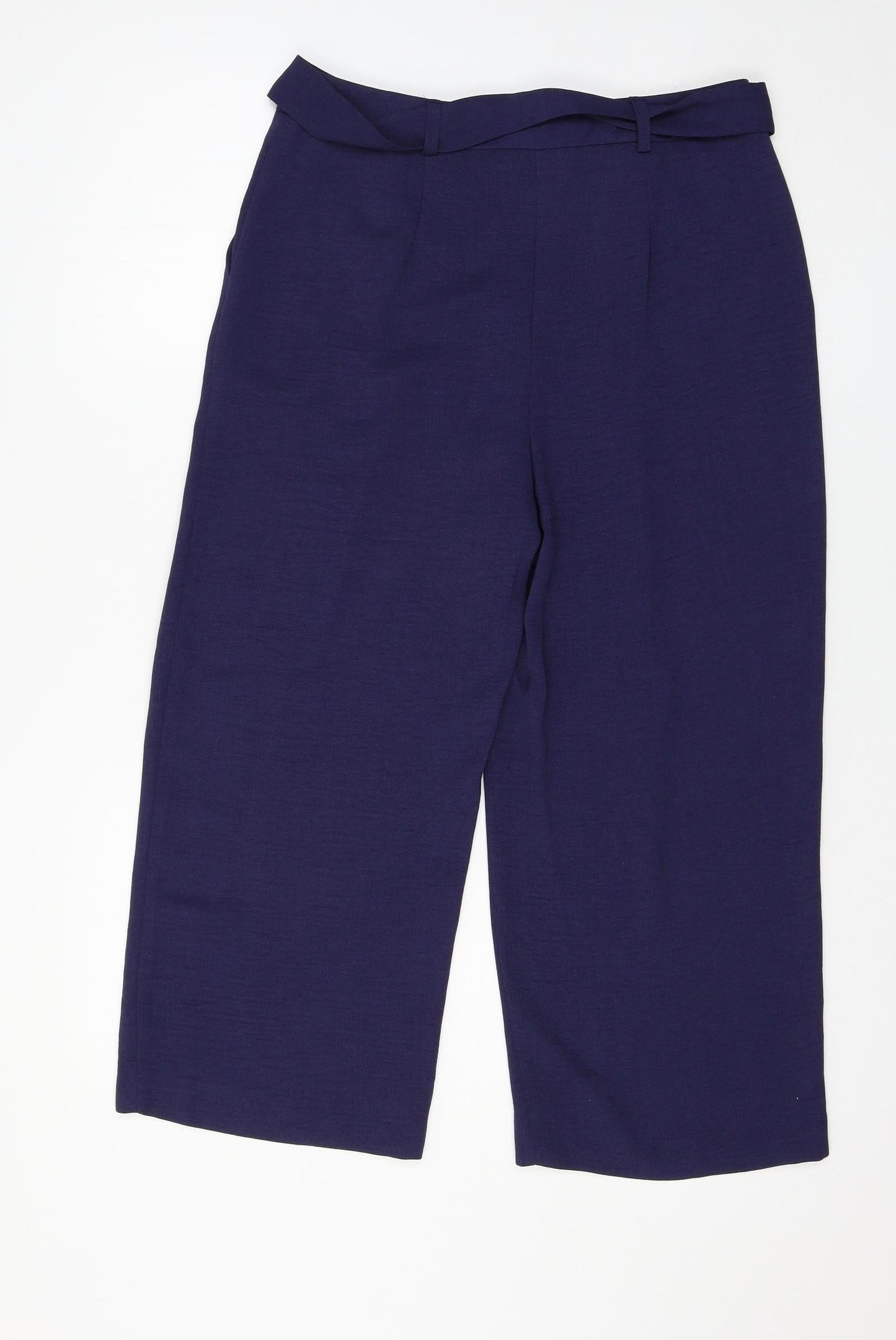 M&Co Womens Blue   Trousers  Size 10 L21 in