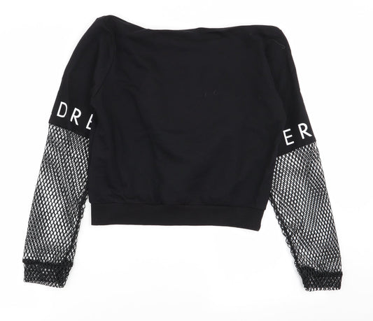 Select Womens Black   Pullover Jumper Size S