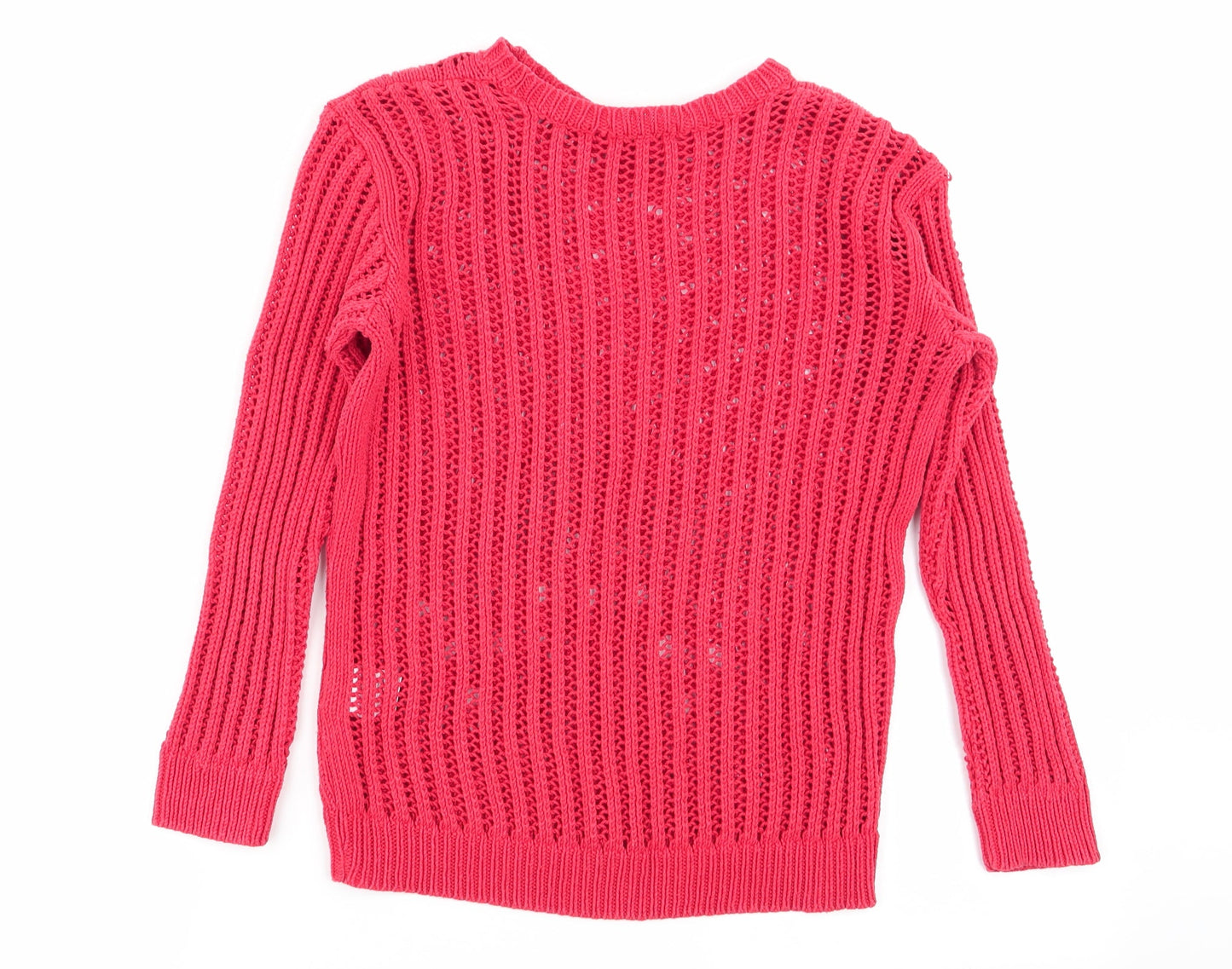 Cooperative Womens Red Geometric  Pullover Jumper Size XS