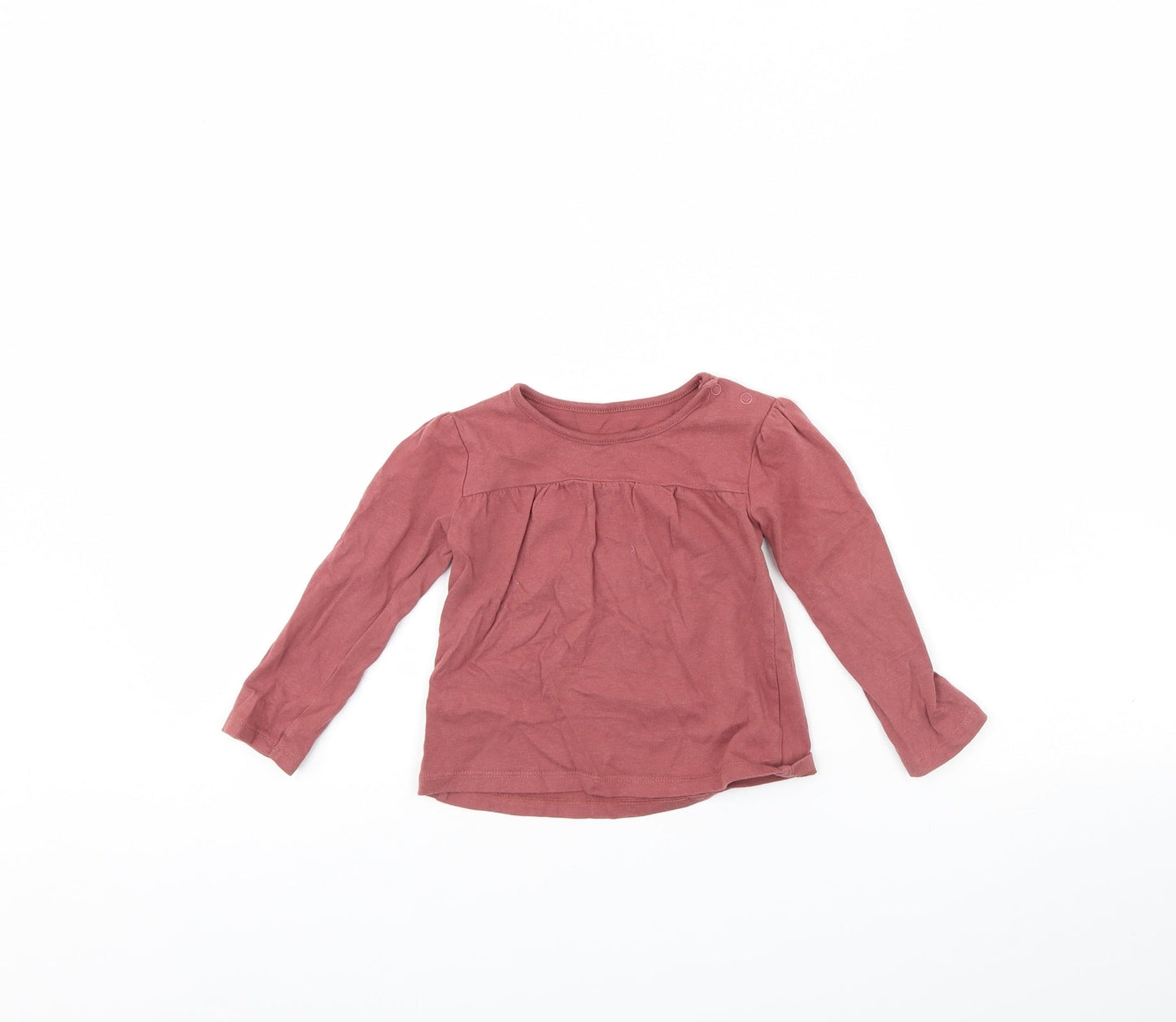 TU Girls Red   Basic T-Shirt Size 12 Months