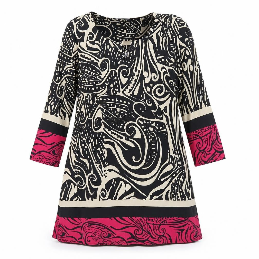 BHS Womens Black Geometric  Shift  Size 14