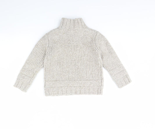 NEXT Girls Beige   Henley Jumper Size 4 Years