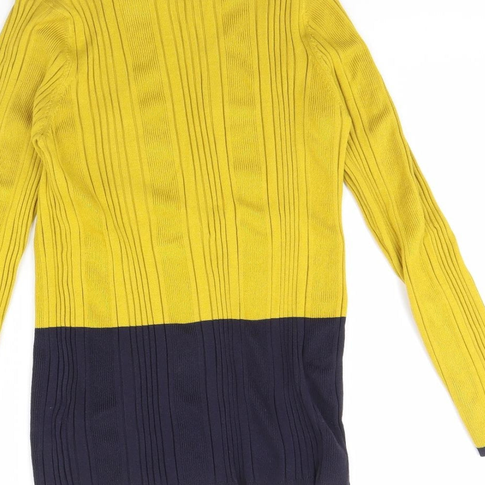 M&S Womens Yellow   Pullover Jumper Size 16
