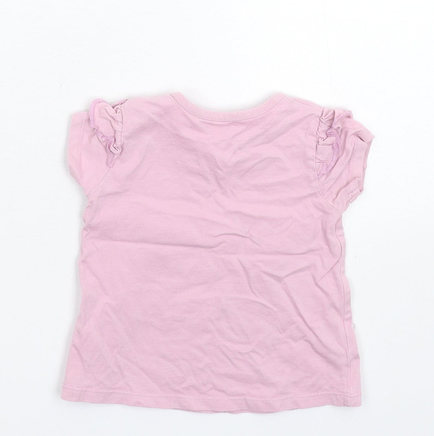 Nutmeg Girls Pink   Basic T-Shirt Size 9-12 Months
