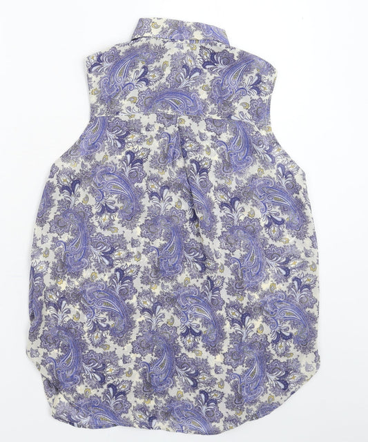 H&M Womens Multicoloured   Basic Button-Up Size 8