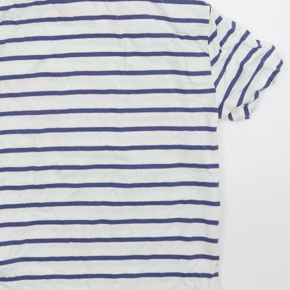 Gap Baby White Striped  Basic T-Shirt Size 24 Months