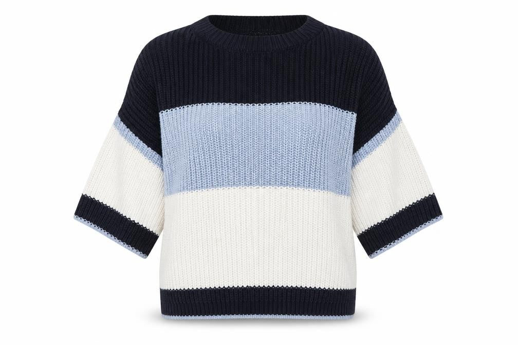 M&S Womens Multicoloured Striped  Pullover Jumper Size L