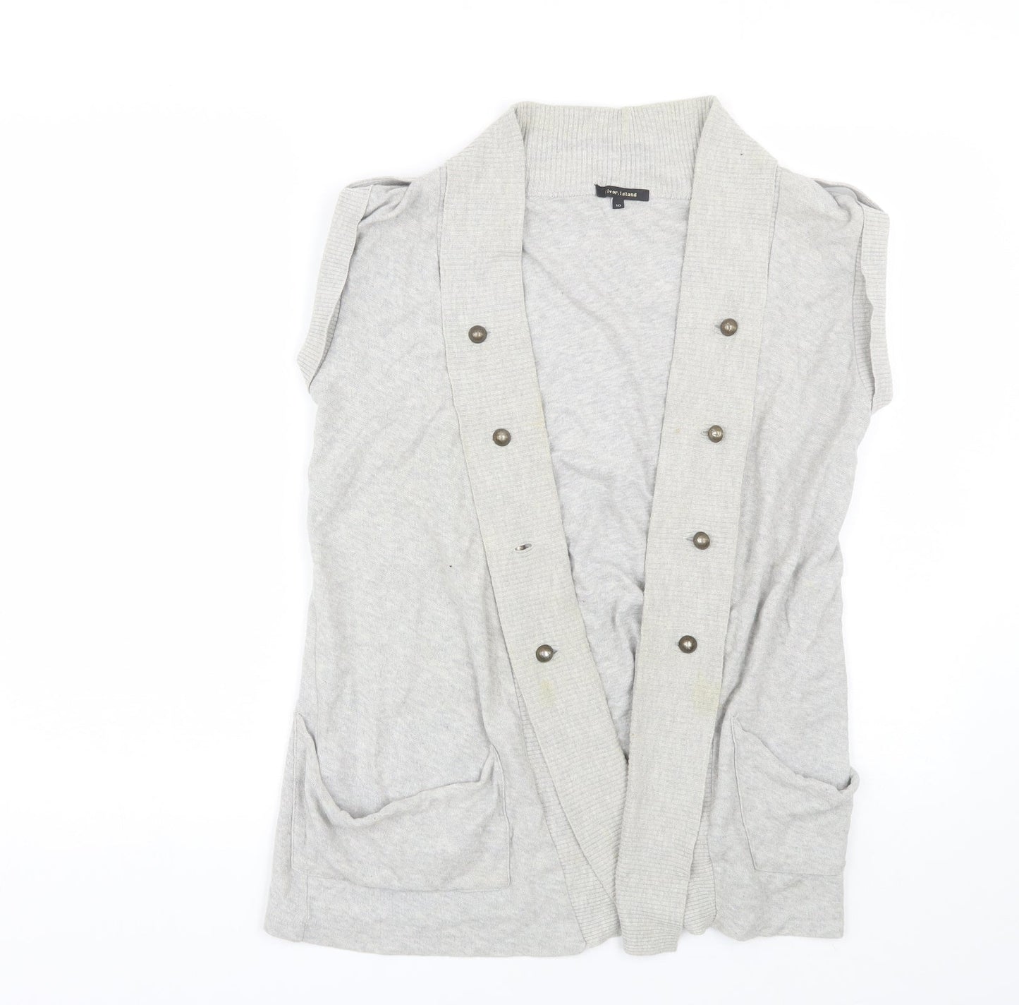 River Island Womens Grey   Cardigan Jumper Size 10
