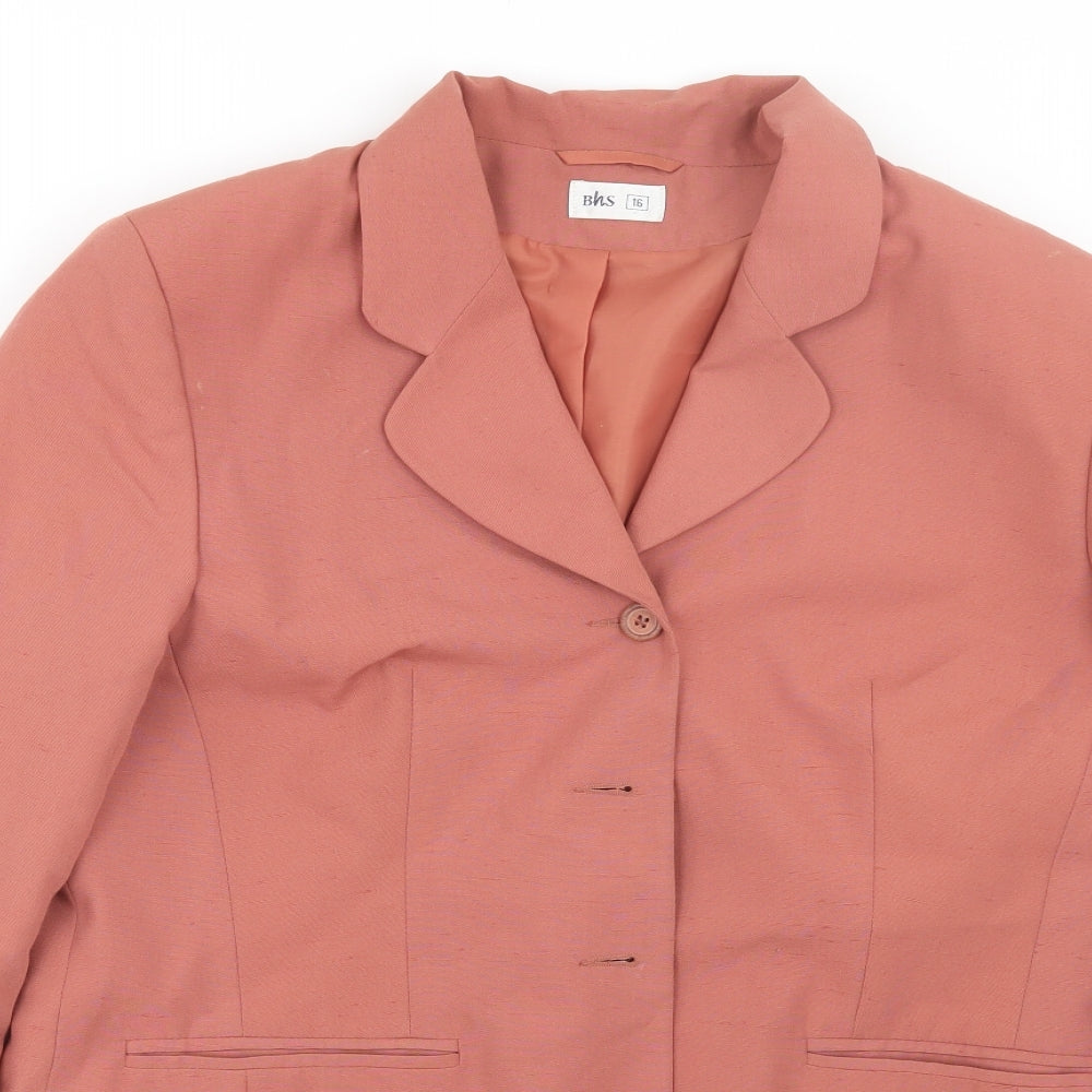 BHS Womens Pink   Jacket Suit Size 16