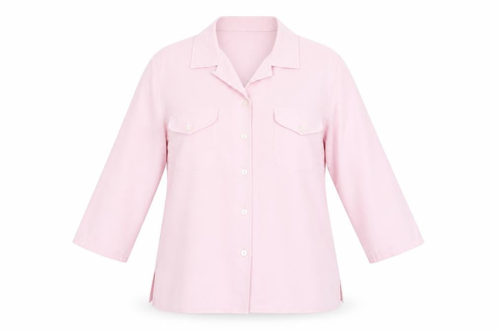 St Micheal Womens Pink   Basic Button-Up Size 14
