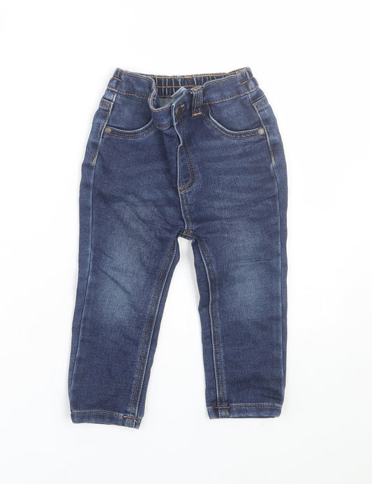 George Boys Blue  Denim Capri Jeans Size 12-18 Months