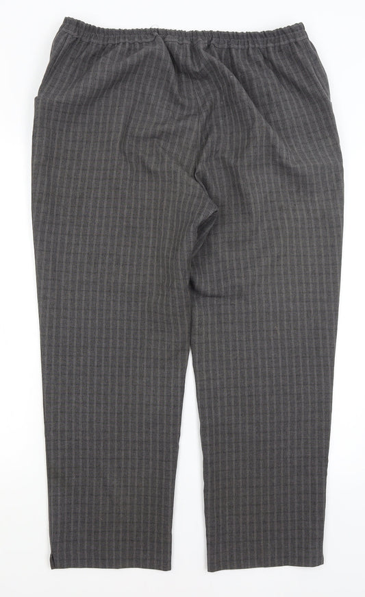 Special Collection Womens Grey Check  Trousers  Size 16 L26 in